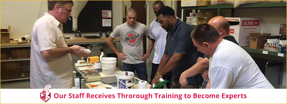 Our Staff Receive Thorough, Constant Training to Become Tile and Grout Cleaners