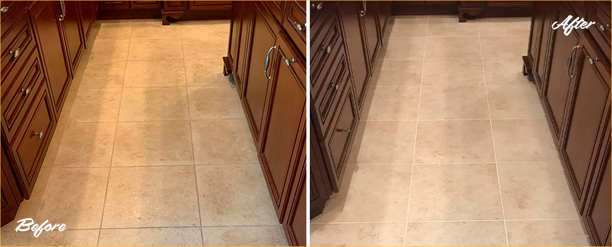 Floor Restored by Our Professional Tile and Grout Cleaners in Downingtown, PA
