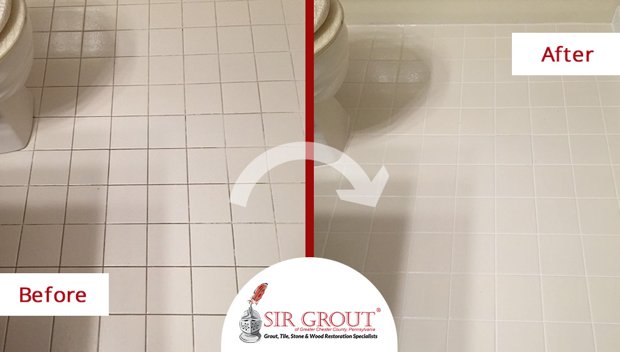A Thorough Grout Cleaning Revitalized This Homeowner's Floors in Glen Mills, PA