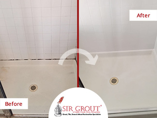 Read About the Extreme Makeover a Grout Sealing Gave This Shower in Coatesville, Pennsylvania