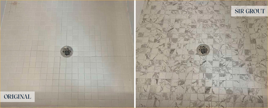 Shower Before and After Our Superb Hard Surface Restoration Services in Malvern, PA