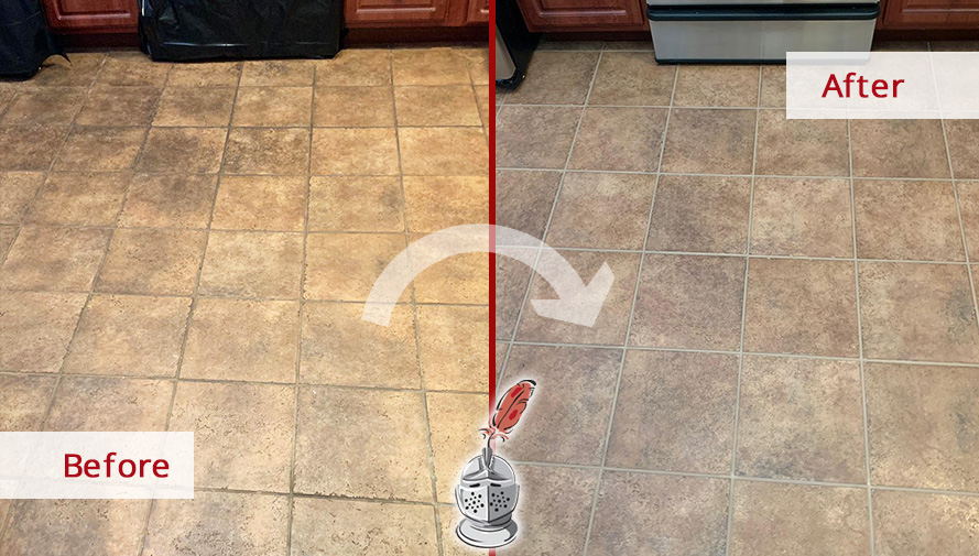 I Tried Four Methods To Clean The Grout On My Kitchen Floor Lysol