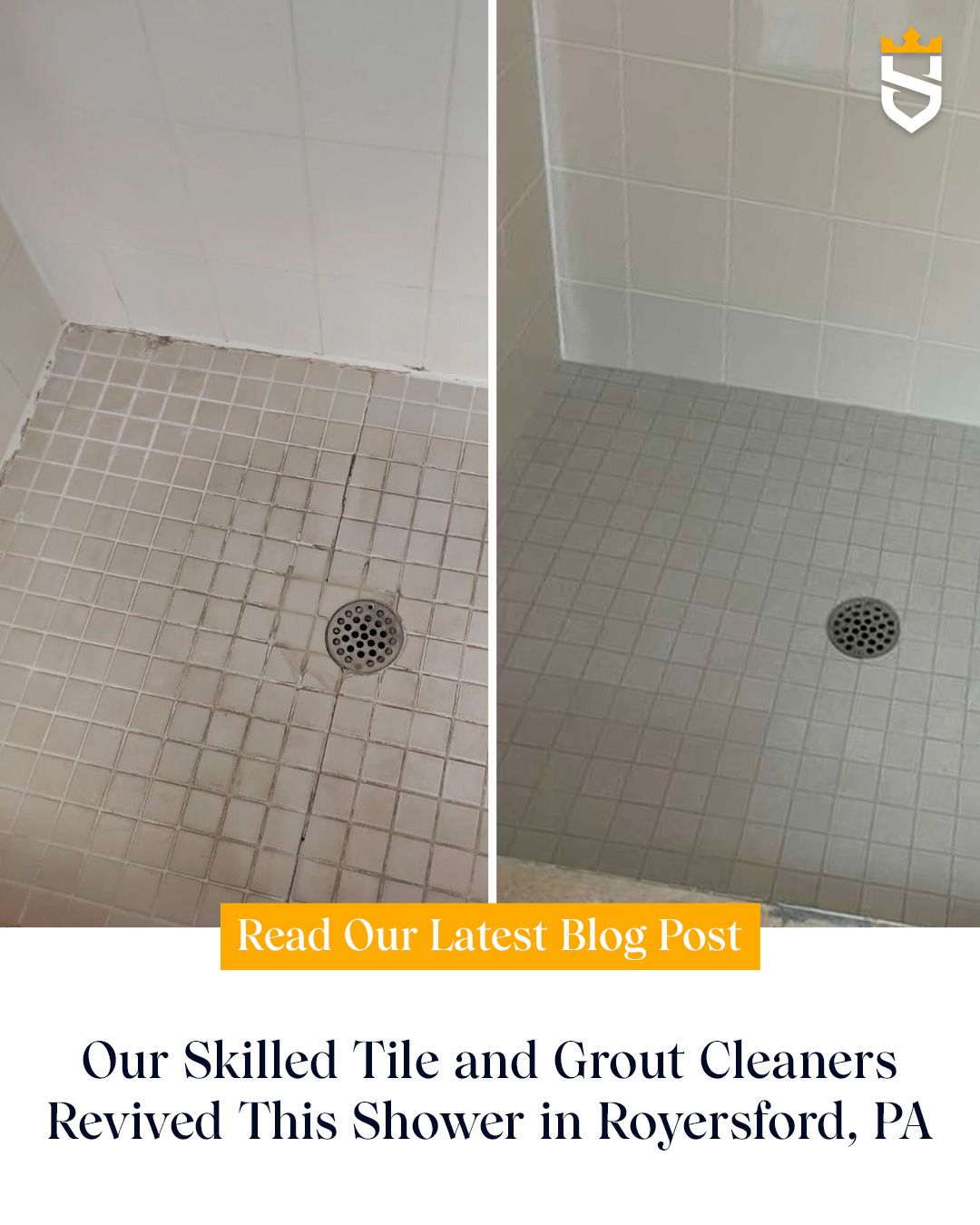 Our Skilled Tile and Grout Cleaners Revived This Shower in Royersford, PA
