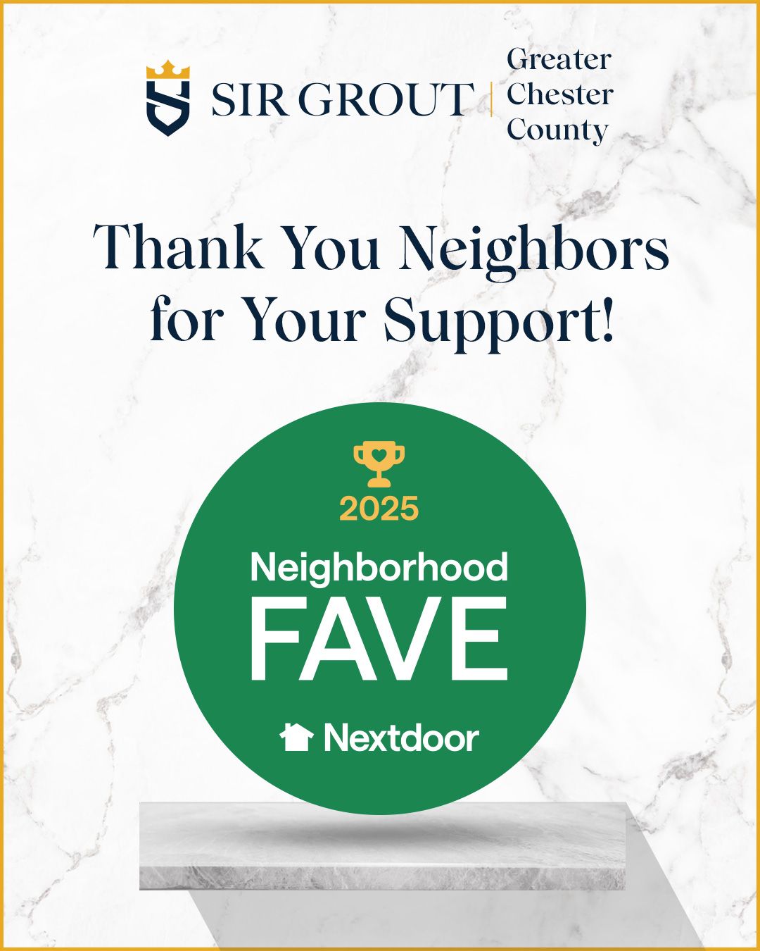 Thank you neighbors for your support!