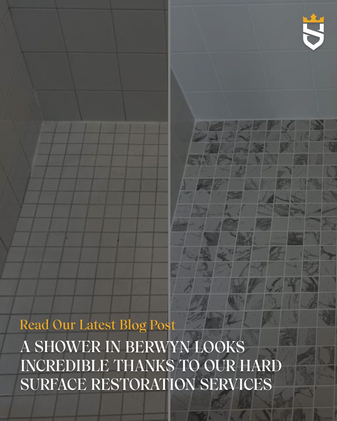 A Shower in Berwyn Looks Incredible Thanks to Our Hard Surface Restoration Services