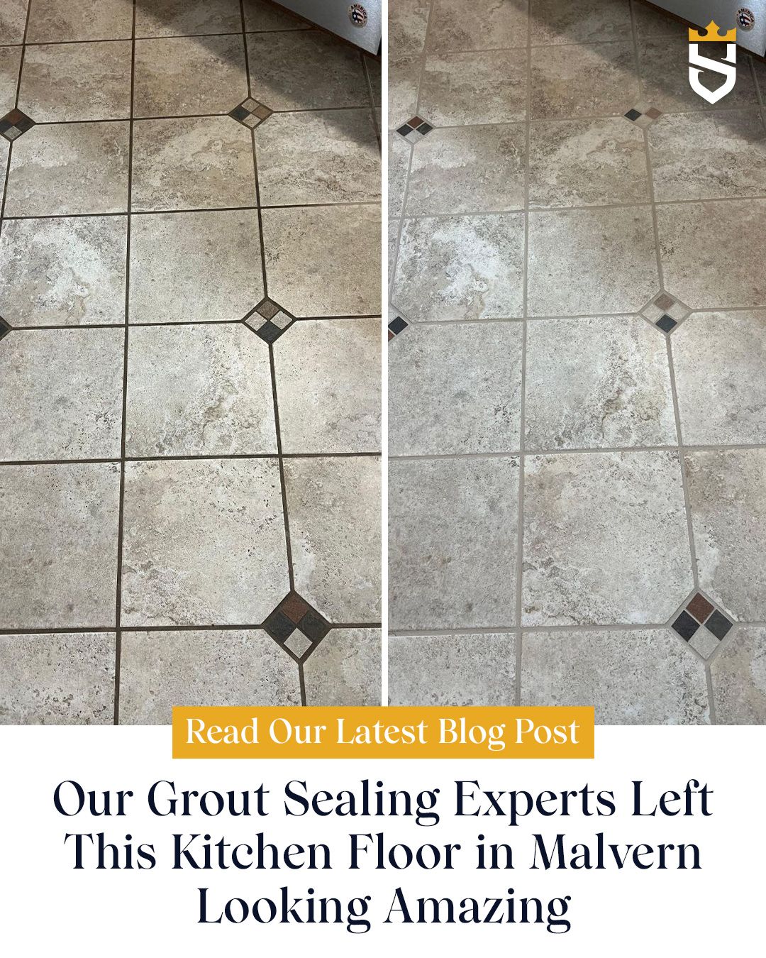 Our Grout Sealing Experts Left This Kitchen Floor in Malvern Looking Amazing